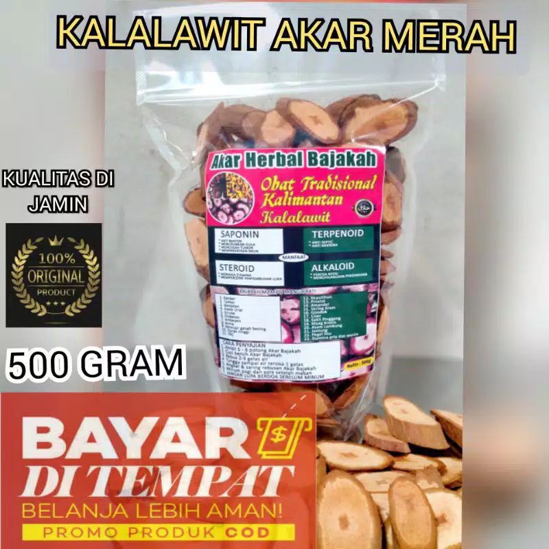 

akar bajakah kakalawit kemasan 500 gram ORI kalimantan