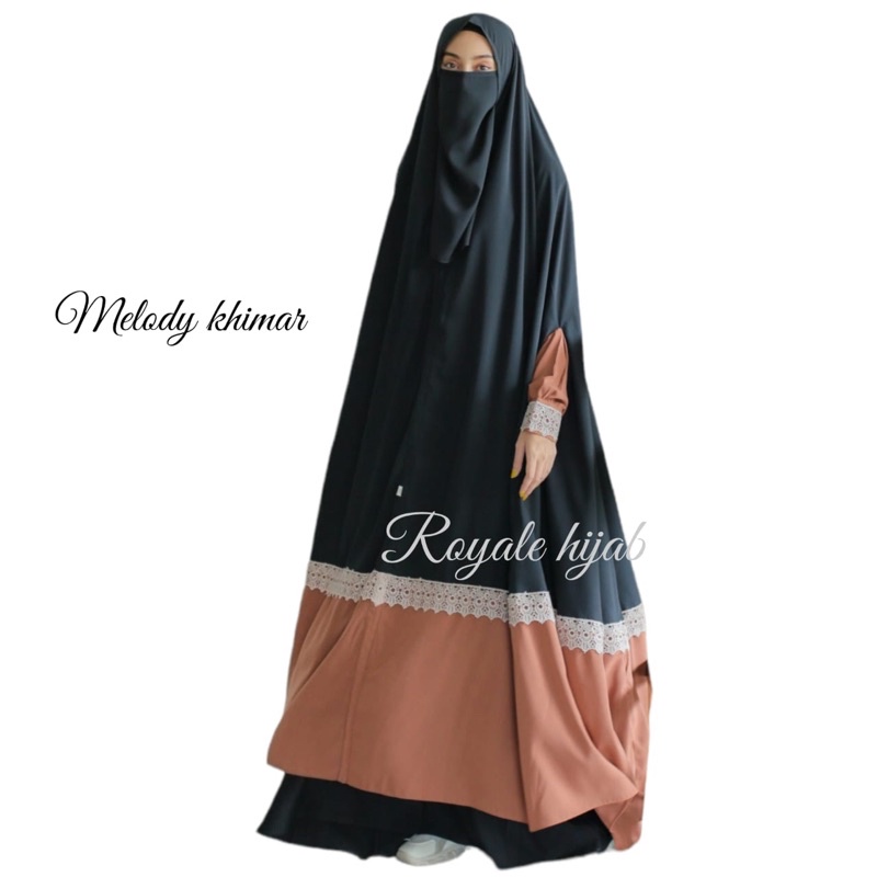 Melody khimar khimar overhead khimar floor ori royale hijab solo ni