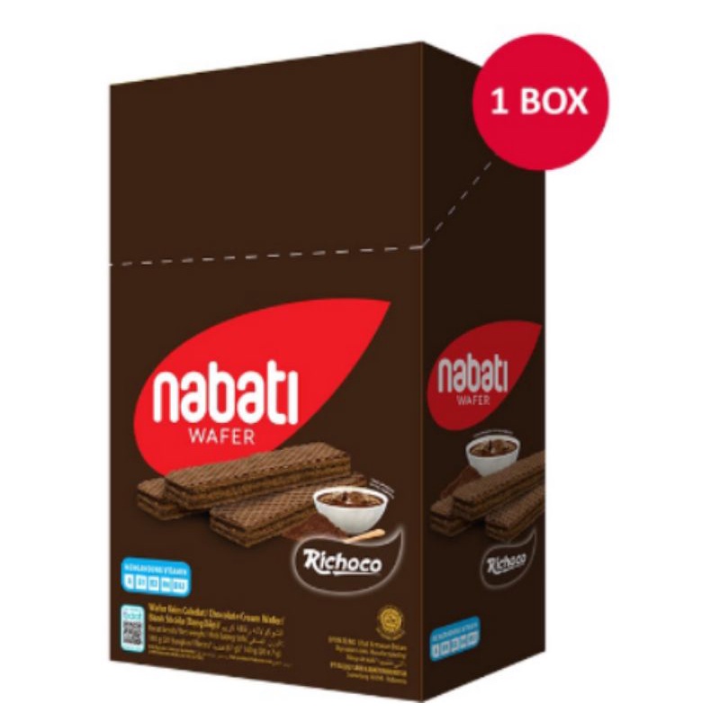 BOX - Nabati Wafer Richoco 20x6g Cokelat