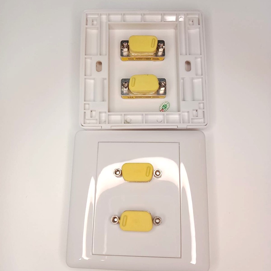 Face Plate 2 VGA / FACE PLATE VGA 2 HOLE SOLDER