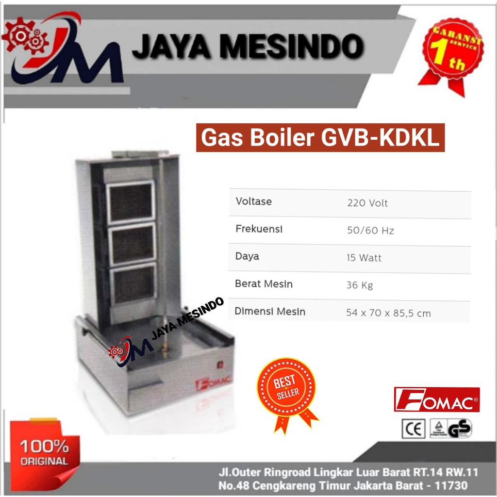 Mesin Pemanggang Daging Kebab GVB-ZDKL FOMA