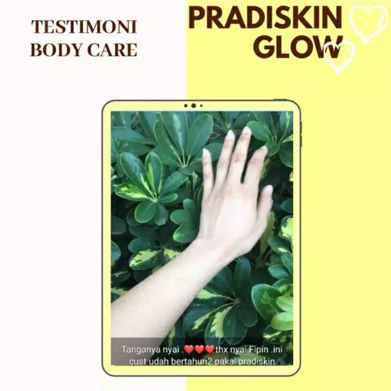 Paket Badan Pradiskin Glow Pemutih badan BPOM