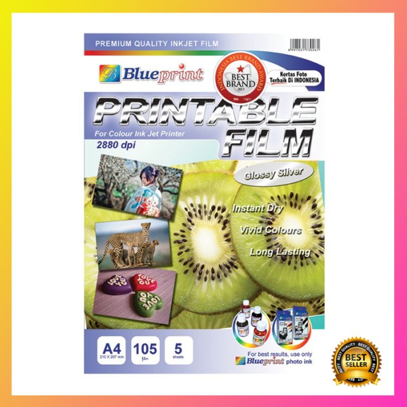 

Diskon Blueprint Glossy Silver Printable Film A4