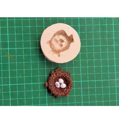 cetakan silikon puding sarang telor burung kecil