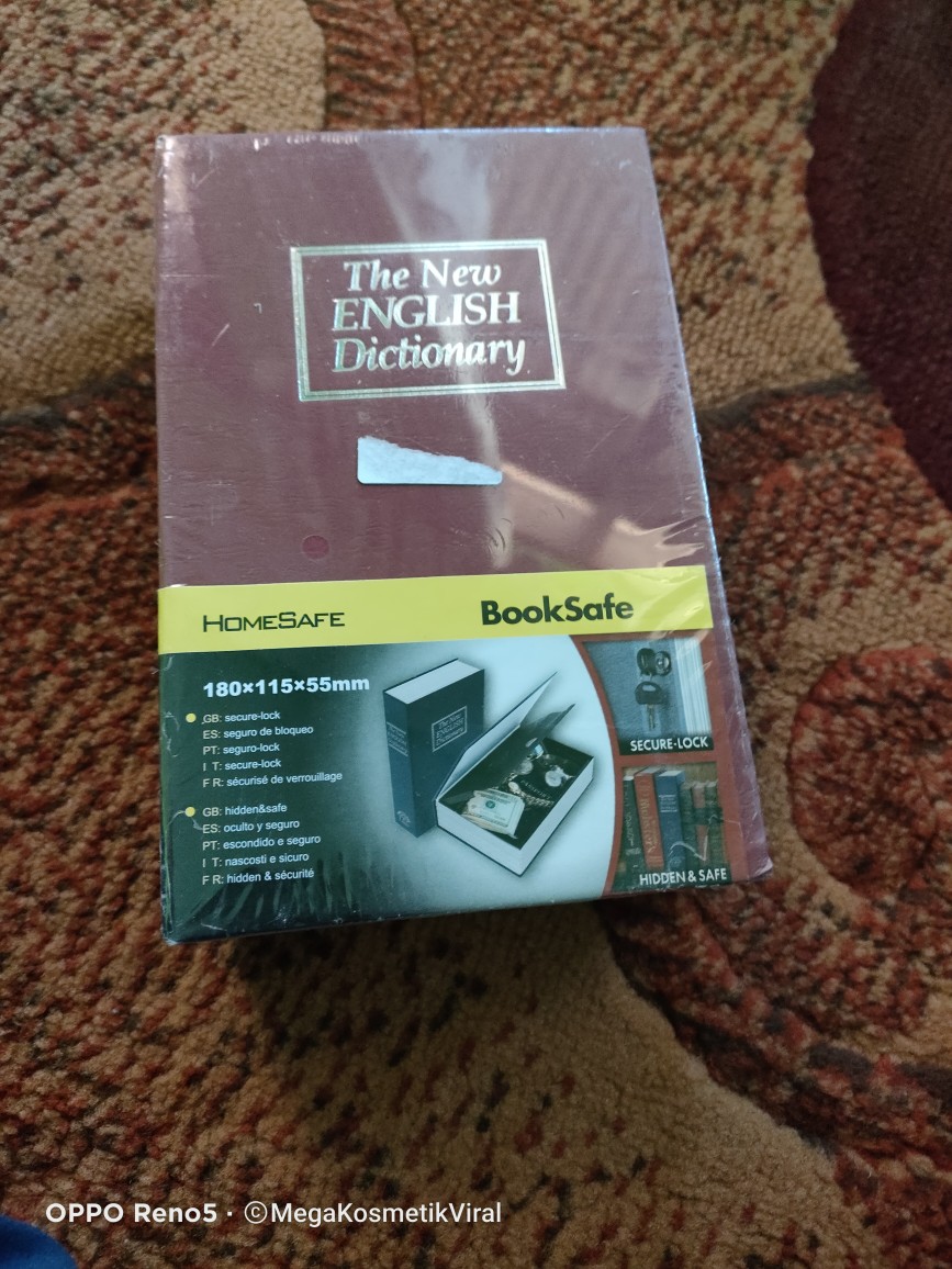 Berangkas Unik Bentuk Buku Kamus Tempat Penyimpanan Hp Uang Duit Emas Brangkas Brankas Berankas Box