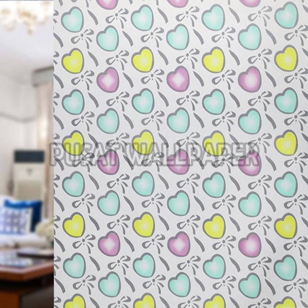 TERBARU PROMO STICKER KACA / Stiker Kaca Film Wallpaper Jendela Rumah 45cm x 100cm Sandblast KODE GS