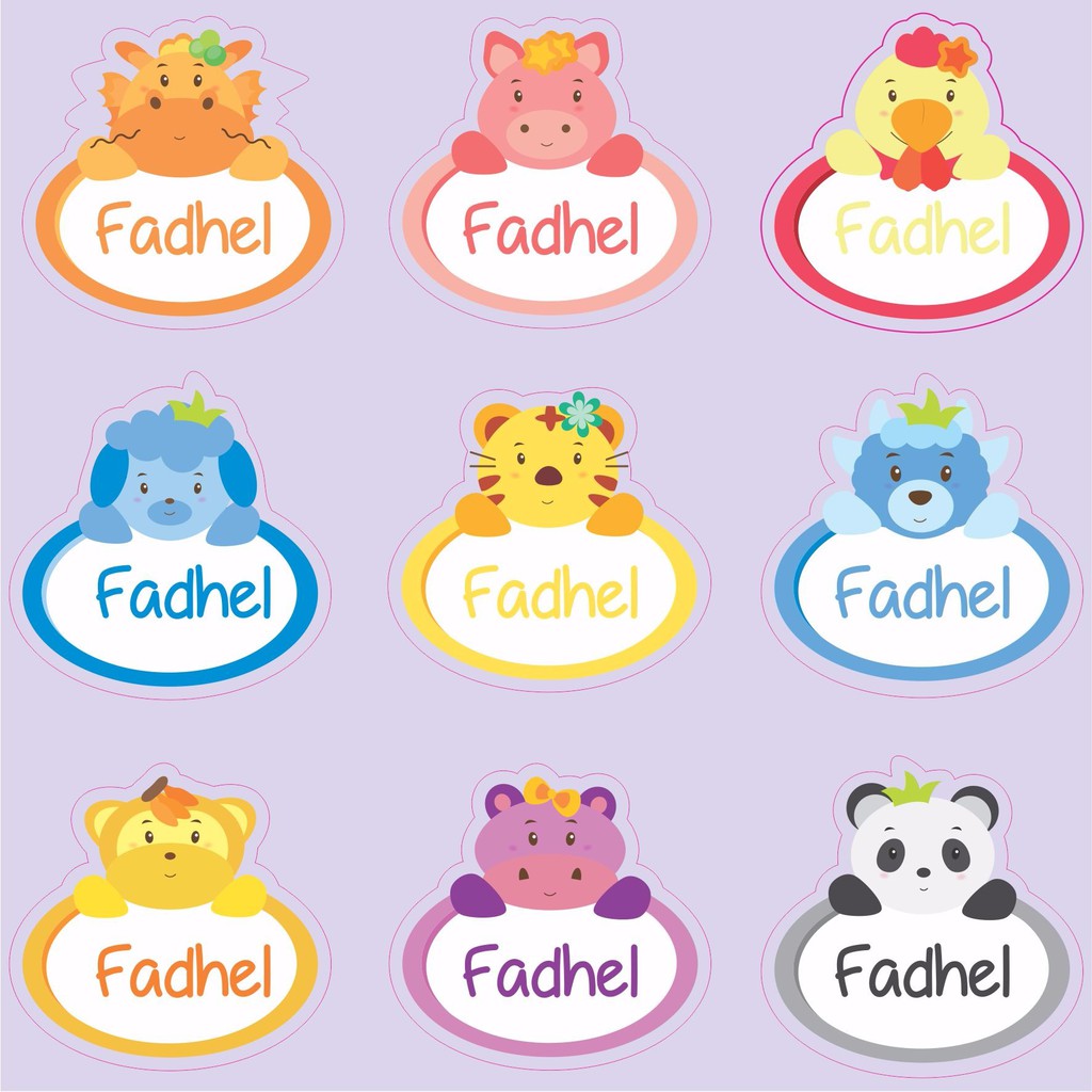 

FRESH - MIX CUTTING LABEL ANIMAL HEAD - ISTIMEWA