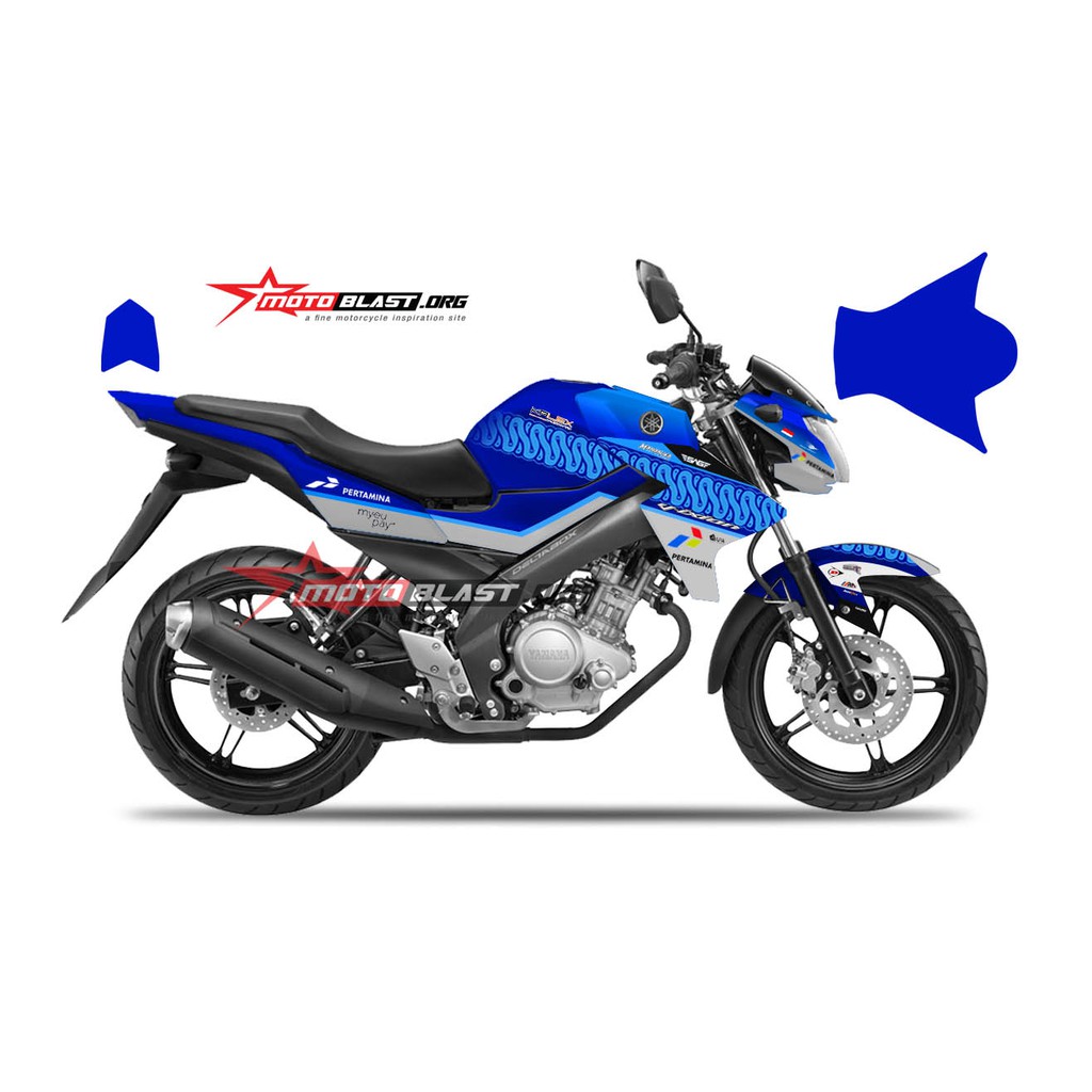 Decal stiker New Vixion NVL Mandalika racing team fullbody motoblast