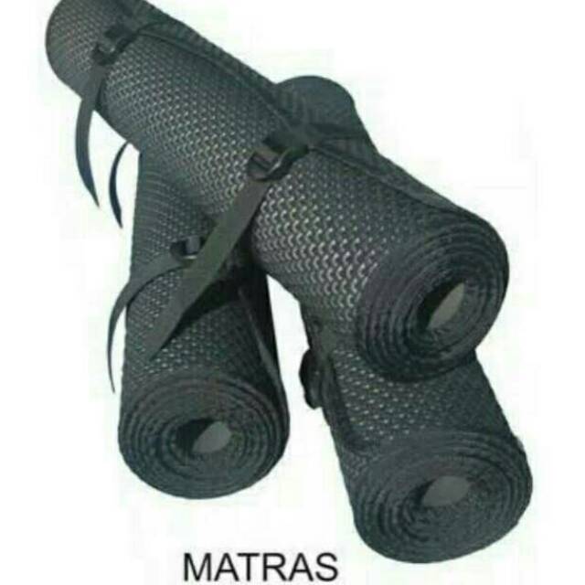 MATRAS CAMPING HITAM POLOS TEBAL / MATRAS YOGA