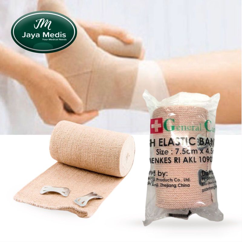 Perban Elastis General Care 3 INCH (7.5cm × 4.5 Meter )