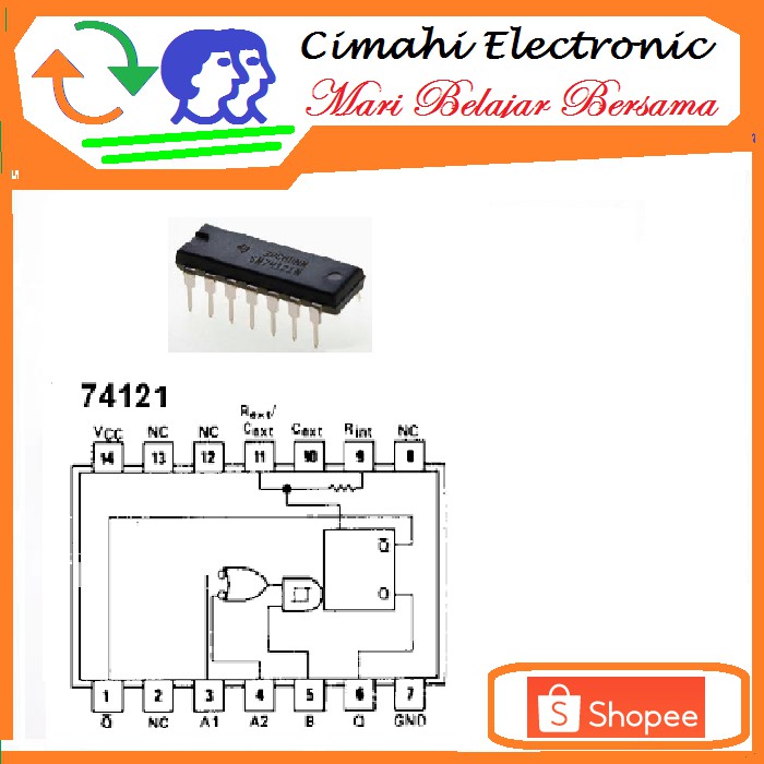 iC 74121, 74LS121 Monostable multivibrator with Schmitt trigger