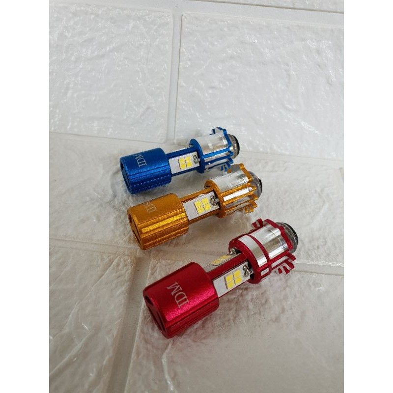 LAMPU MOTOR UTAMA DEPAN LED 3 MATA SISI SOCKET H6 BEBEK DAN MATIC.. SUPRA BLADE VEGA-1