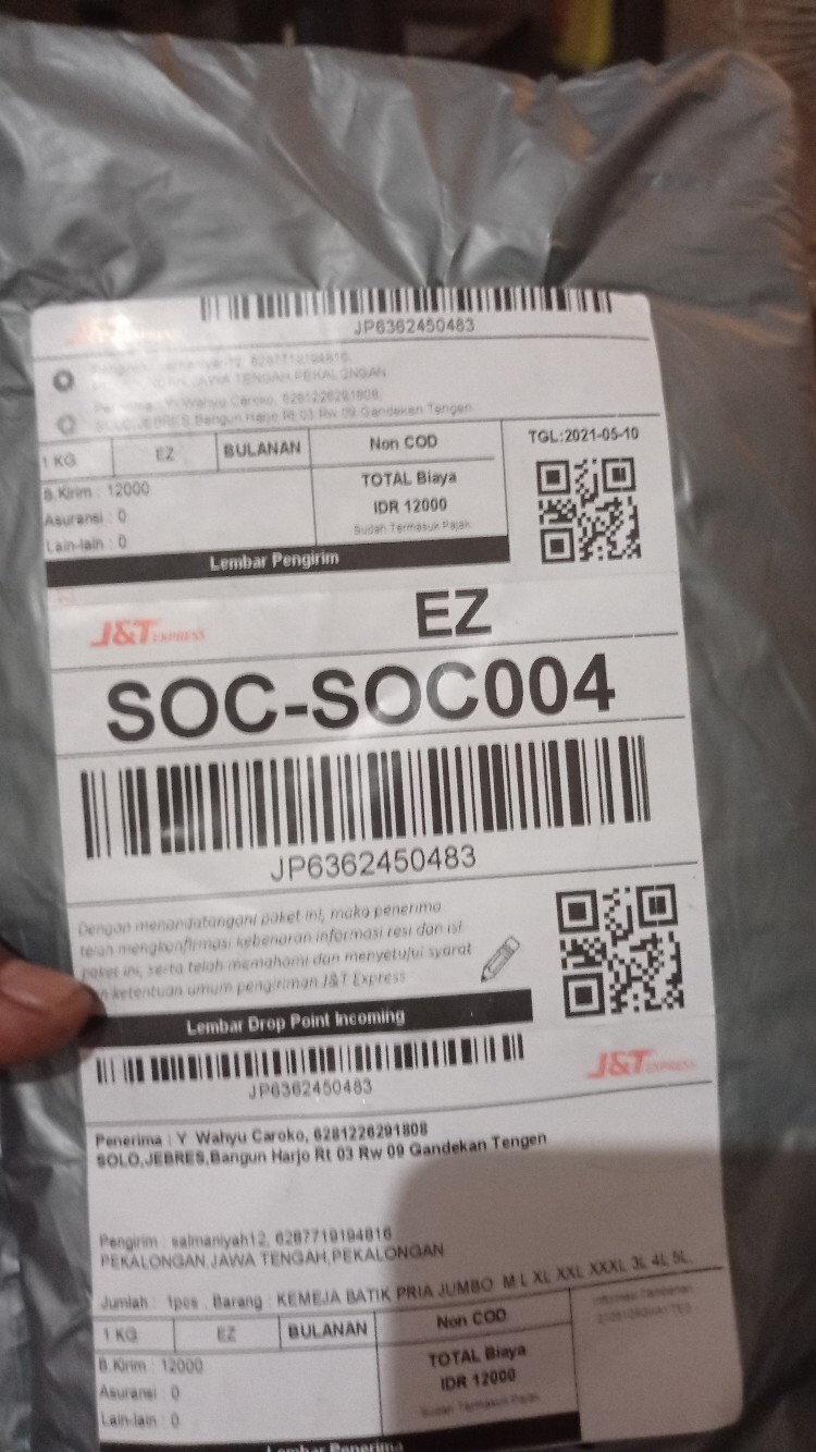 Kemeja Batik Pria Jumbo  M L Xl Xxl Xxxl 3l 4l 5l