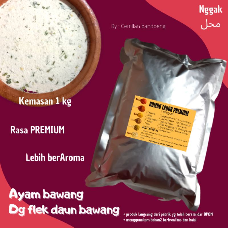 BUMBUBTABUR PREMIUM RASA AYAM BAWANG KEMASAN 1 KG