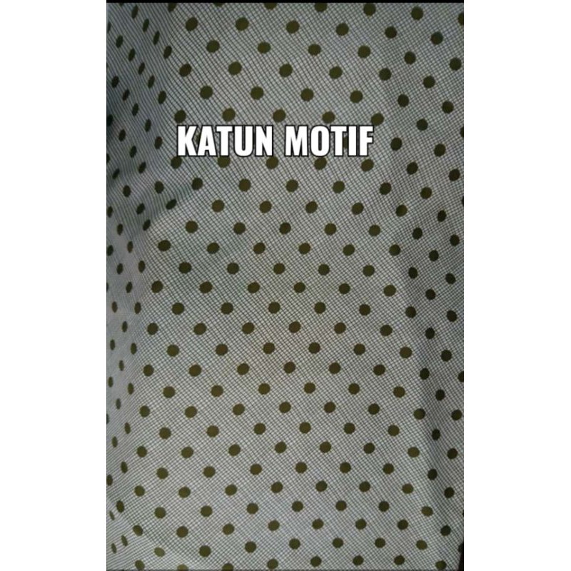 kain katun polkadot