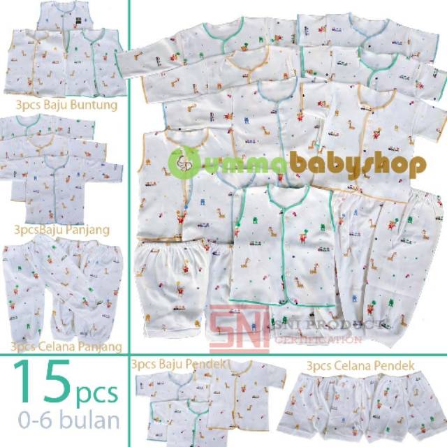 Paket Perlengkapan Bayi Baru Lahir Celana Baju Kado Setelan Baju Bayi Celana Bayi Baru Lahir Newborn Baby Gift Set Perempuan Laki