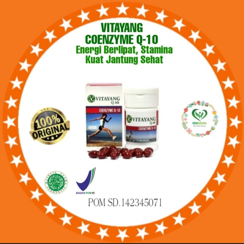 

VITAYANG COENZYME Q-10 Suplemen Kesehatan Alami Anti Oksidan