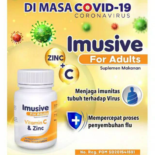 Imusive for adults vitamin daya tahan tubuh