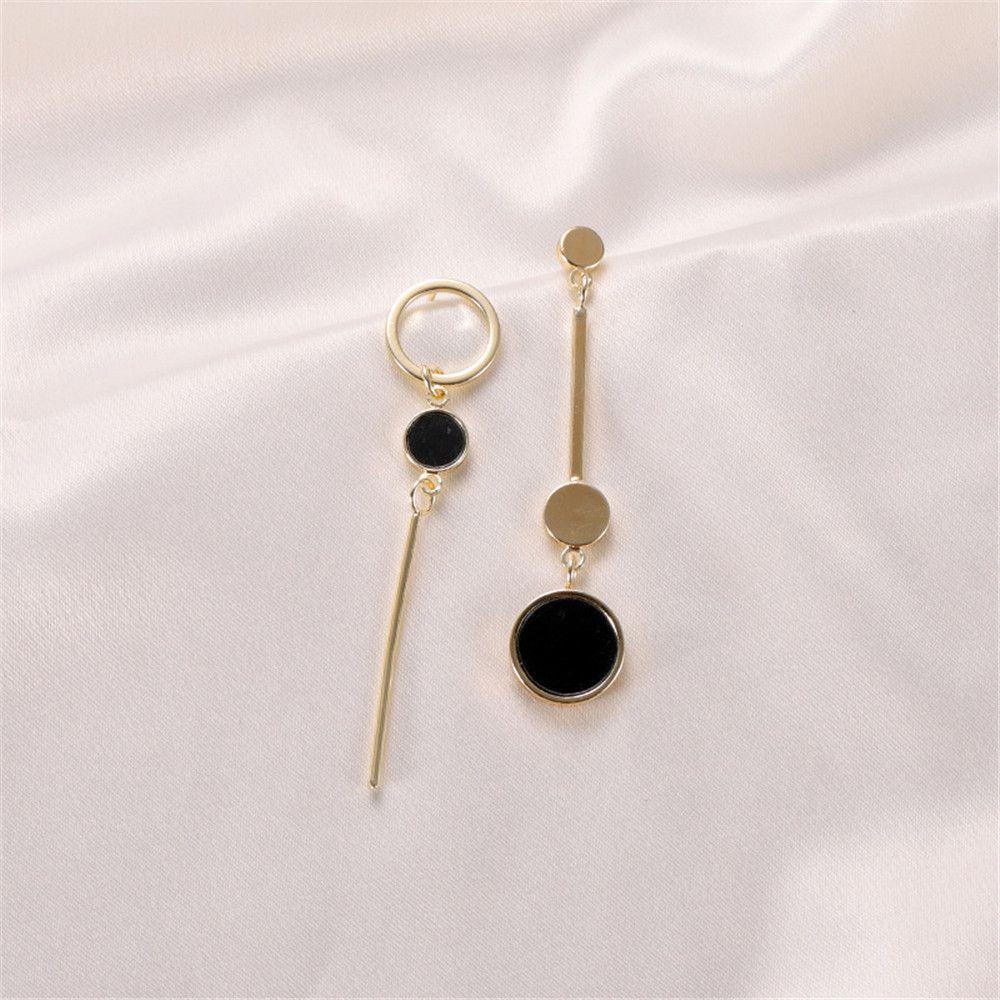 Lily Asimetris Eardrop Simplicity Anting Niche Gadis Korea