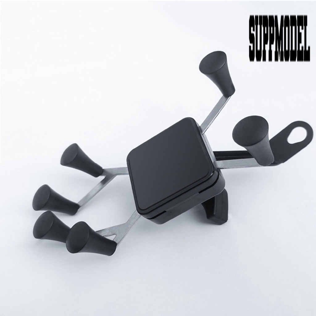 Bracket Dudukan Handphone Portable Adjustable Dengan 6 Cakar Untuk Kaca Spion Motor