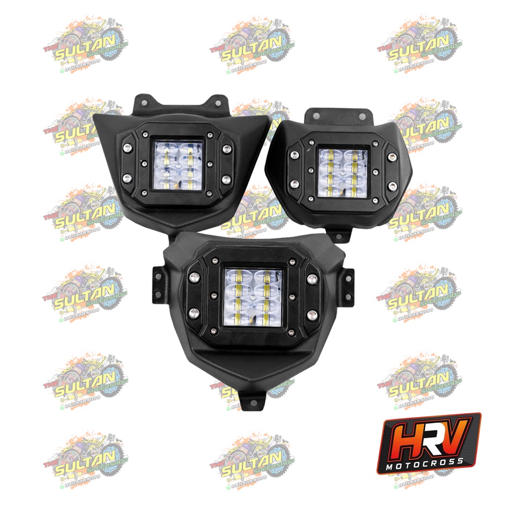 LAMPU DEPAN REFLEKTOR HEAD LAMP LED 8 MATA JELLY KLX 150 BF D TRACKER CRF 150 L WR 155 HRV