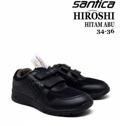[HeM㊖] Sepatu Sekolah Santica Anak Perempuan Laki Double Velcro Perekat Harga Murah Obral |Just toda