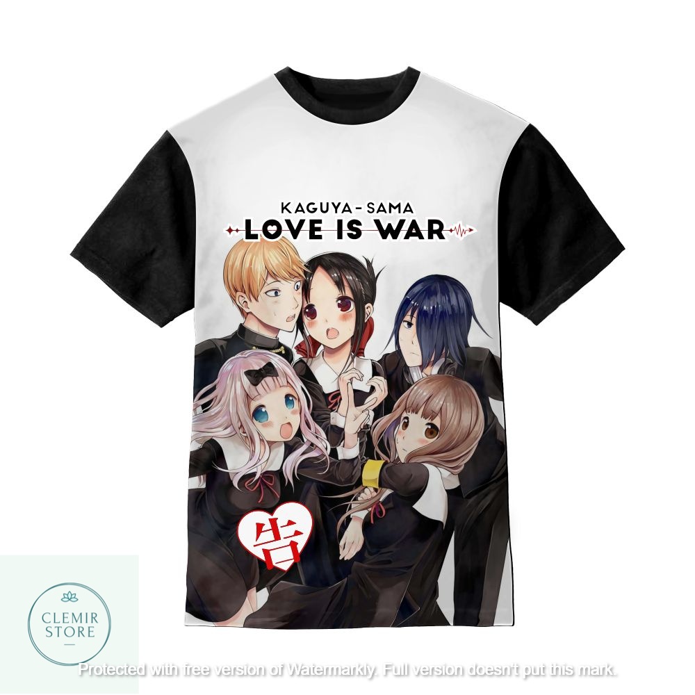 Kaos 3D Anak | Baju Sablon Printing Kaguya Shinomiya Kaguya Sama (Kaguya-Sama-Friend) Love Is War Ba