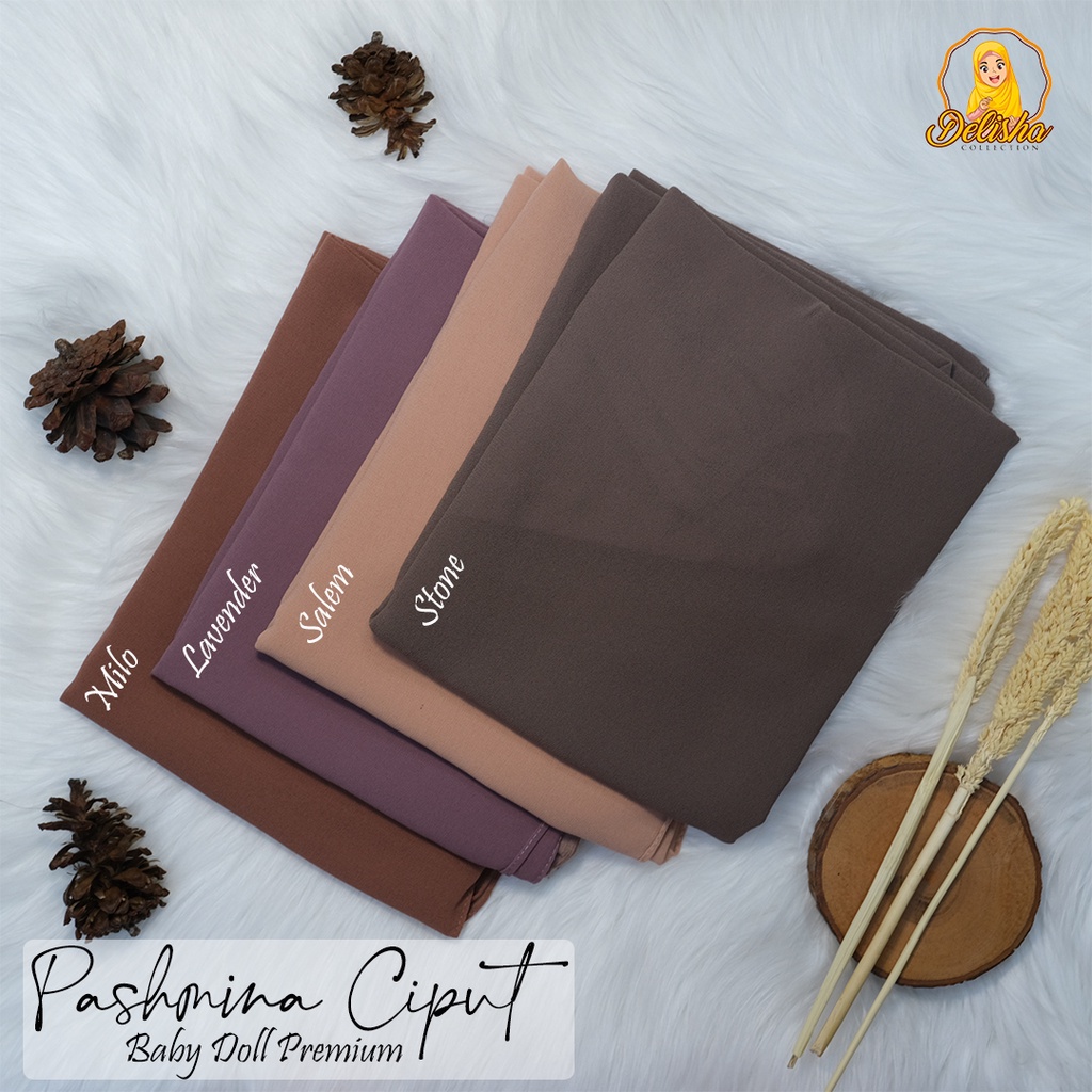 Pashmina + Ciput 2IN1 Ceruty Baby Doll Premium / Pashmina + Inner 2IN1 Ceruty Baby Doll Premium / Inner Pasmina Ceruty Premium / Pashmina Instant Baby Doll Premium