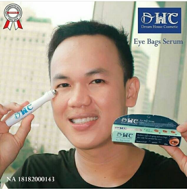 DREAM HOUSE COSMETIK DHC EYE BAGS SERUM WITH ROLL ON BPOM PENGHILANG KERUTAN DAN KANTONG MATA