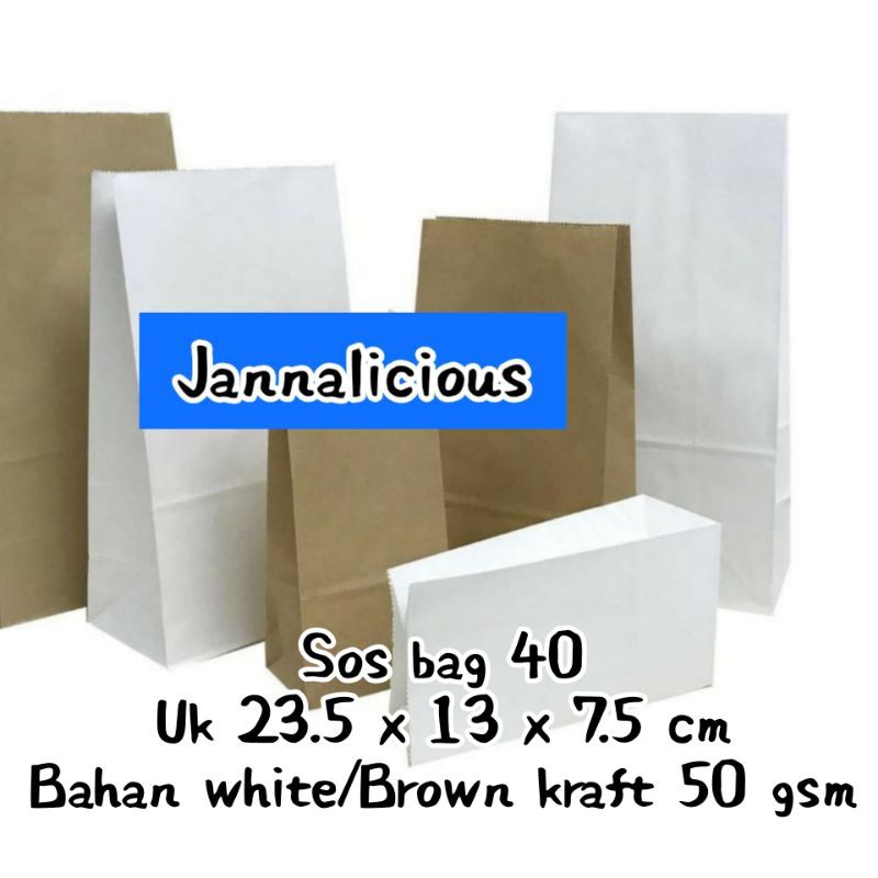 

Paper Bag SOS ~ Kantong Kertas Size M40