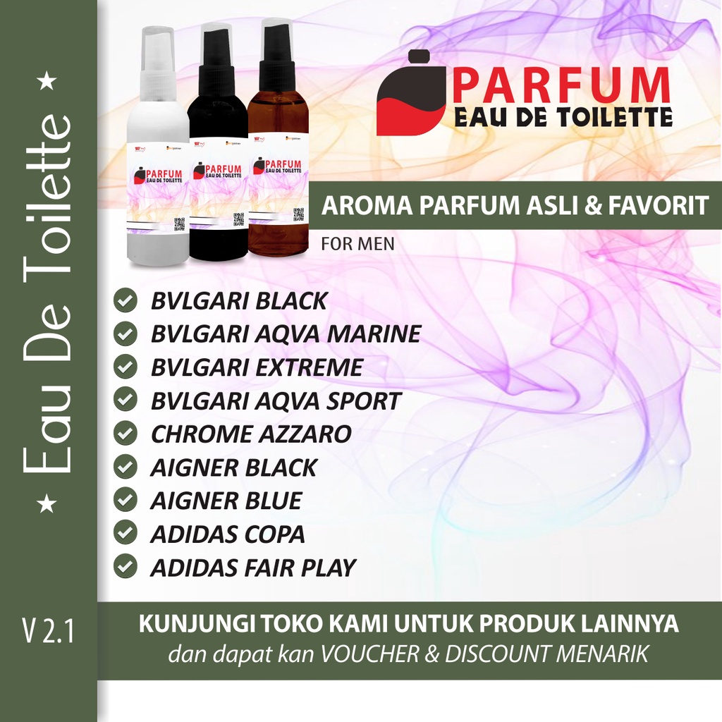 Parfum Eau Dee Toillete Aroma Wangi Segar 60 ml Spray