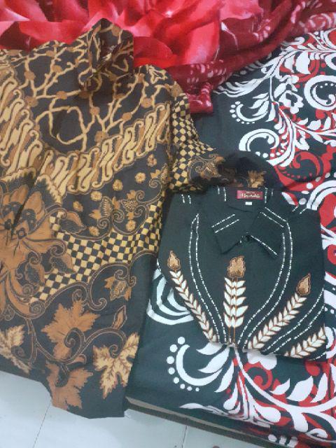 Kemeja Batik Wibawa Parang Size M - Xxl  Batik Solo Halus Asli Katun Sragenan Full Furing