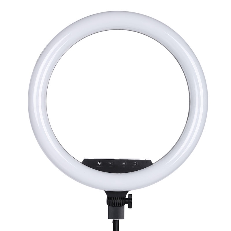 TaffSTUDIO Lampu Halo Ring Light LED Kamera DSLR Smartphone 48W 480 LED 18 Inch - LF-480C - White