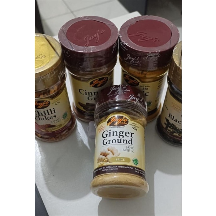 Jays Ginger Ground Powder 55 gr Serbuk Jahe Bubuk Murni Asli Halal