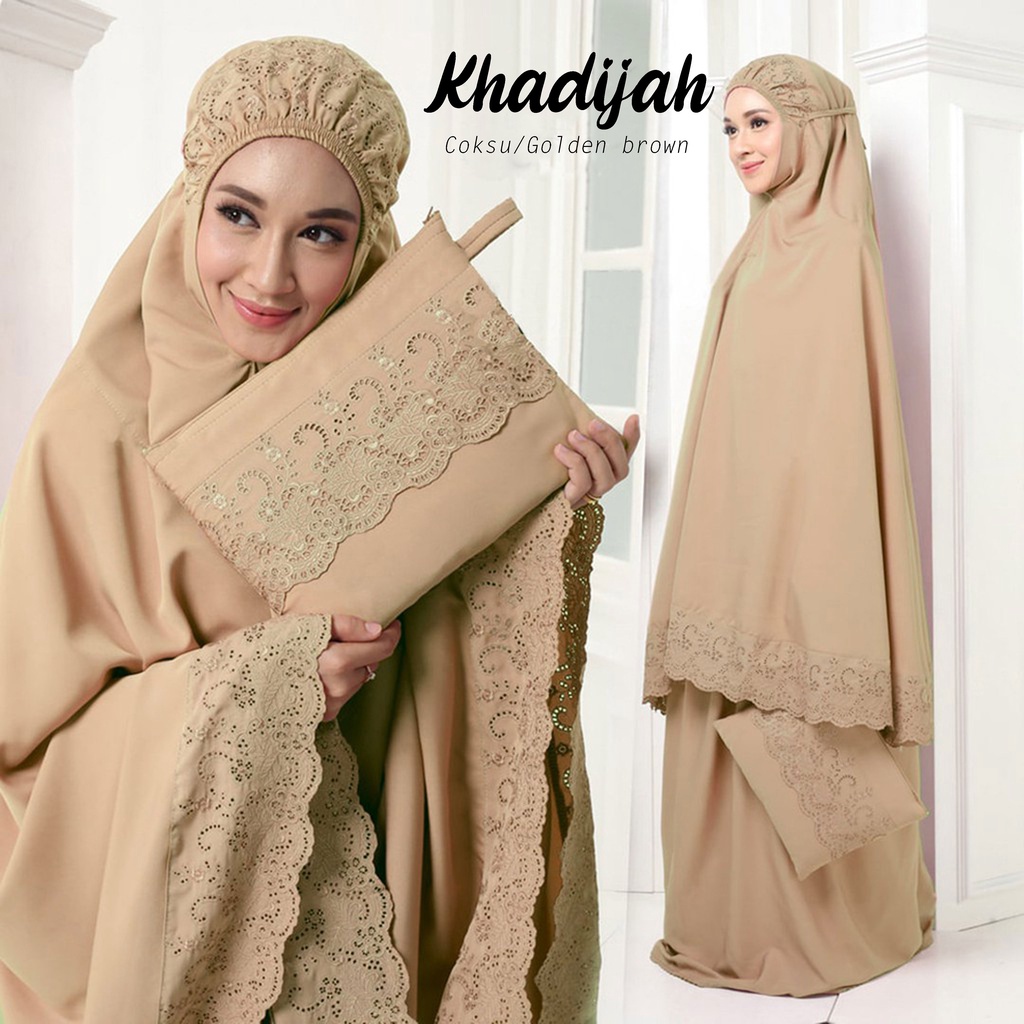 MUKENA KHADIJAH PREMIUM || MUKENA KATUN DEWASA