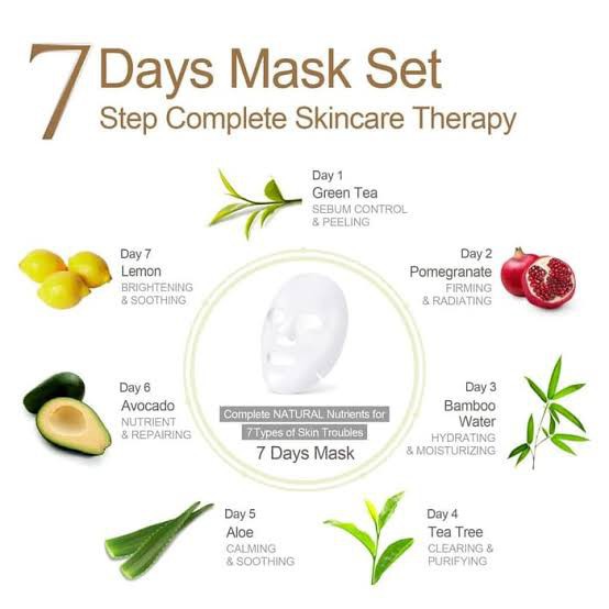 ARIUL 7 Days Sheet Mask 20gr / 7Days Mask Duo 2in1 Acne Care / 7Days Mask Duo 2in1 Brightening- Masker Wajah Original BPOM