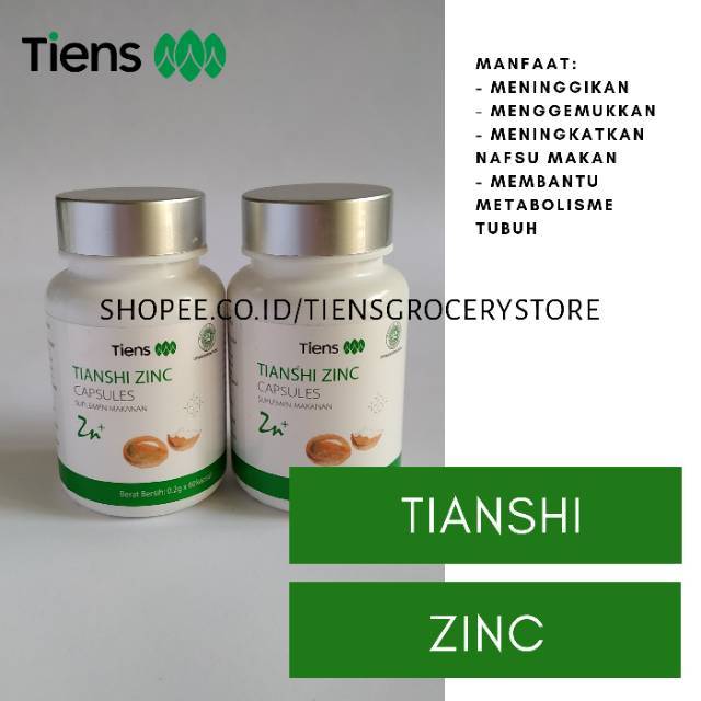 Suplemen Penggemuk Badan Bpom Tiens Tianshi Zinc  Asli Original
