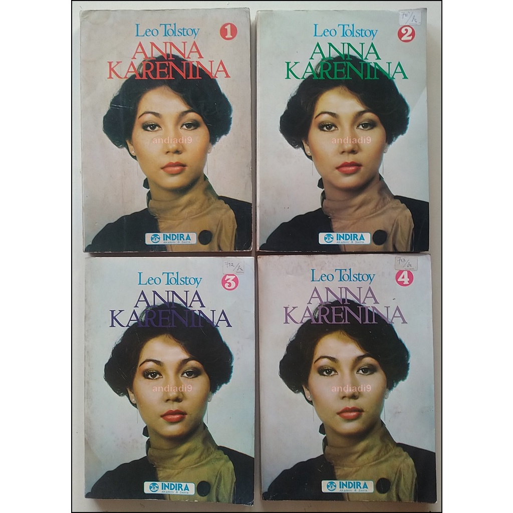 ANNA KARENINA JILID 1 2 3 4 LEO TOLSTOY KOESALAH SOEBAGIO TOER CET. PERTAMA INDIRA