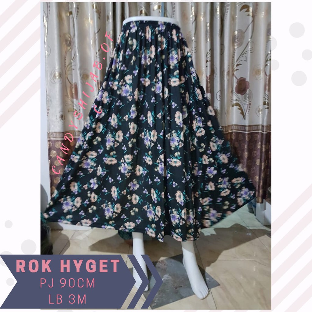 UMBRELLA SKIRT / ROK SIMPLE / ROK MOTIF / ROK HYGET MOTIF BUNGA