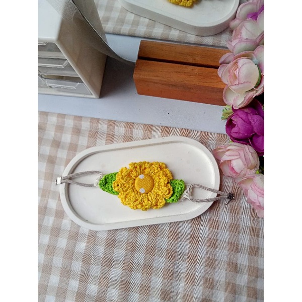 konektor masker - konektor masker rajut - konektor masker rajut cantik