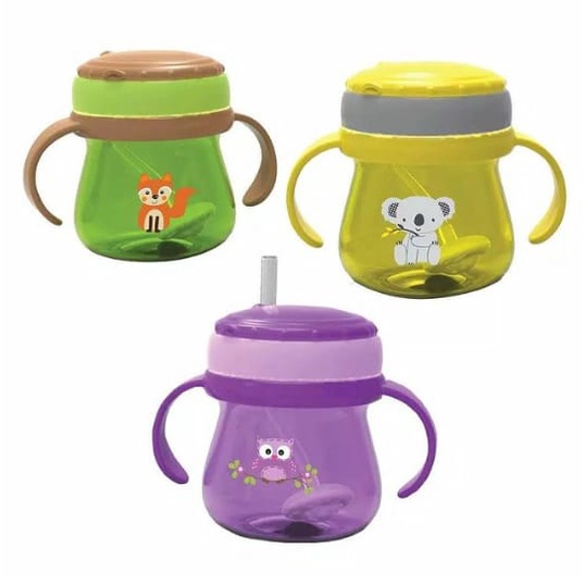 Baby Safe Botol Minum Sedotan Bayi Atau Anak/Training Cup With Straw/Cangkir Minum Sedotan Bayi