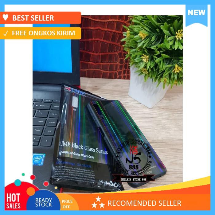 samsung galaxy a50 a505 ume aurora tempered glass hard case