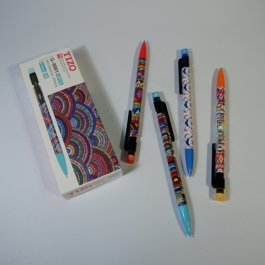 

PENSIL MEKANIK ISI KECIL CETAKAN TIZO 0.5 mm G-9001 MOTIF & POLOS TM01500 | ALHAZEN_BS