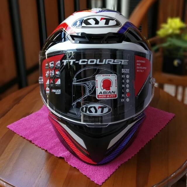 KYT TT-COURSE GRAND PRIX BLUE-RED