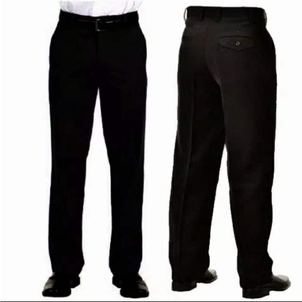 Celana hitam seragam/formal / celana kantor / celana kain formal / celana pria