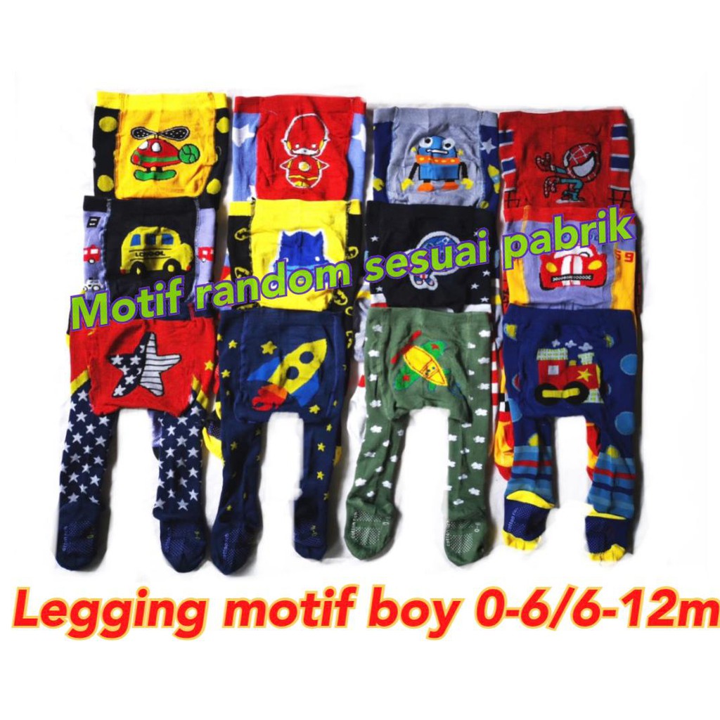 LEGGING MOTIF ANTI SLIP RANDOM / LEGGING BAYI / COTTON RICH LEGGING MURAH LUCU LC