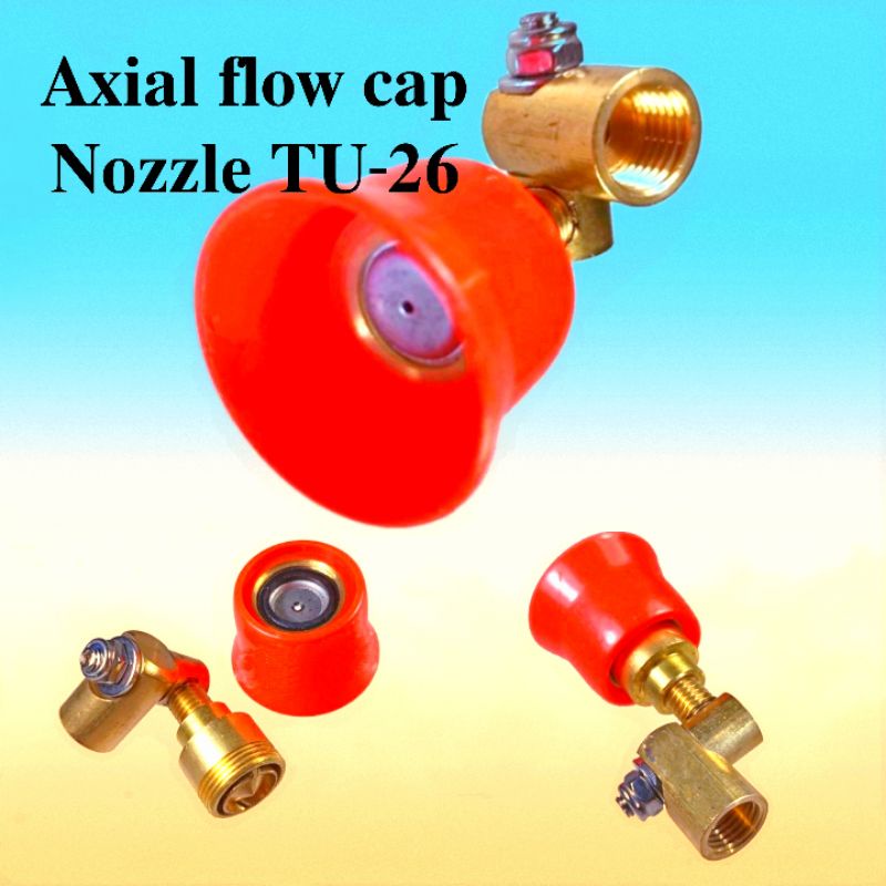 Axial flow cap nozzle tu26 nozel spuyer kabut mesin sprayer semprot hama 2 tak
