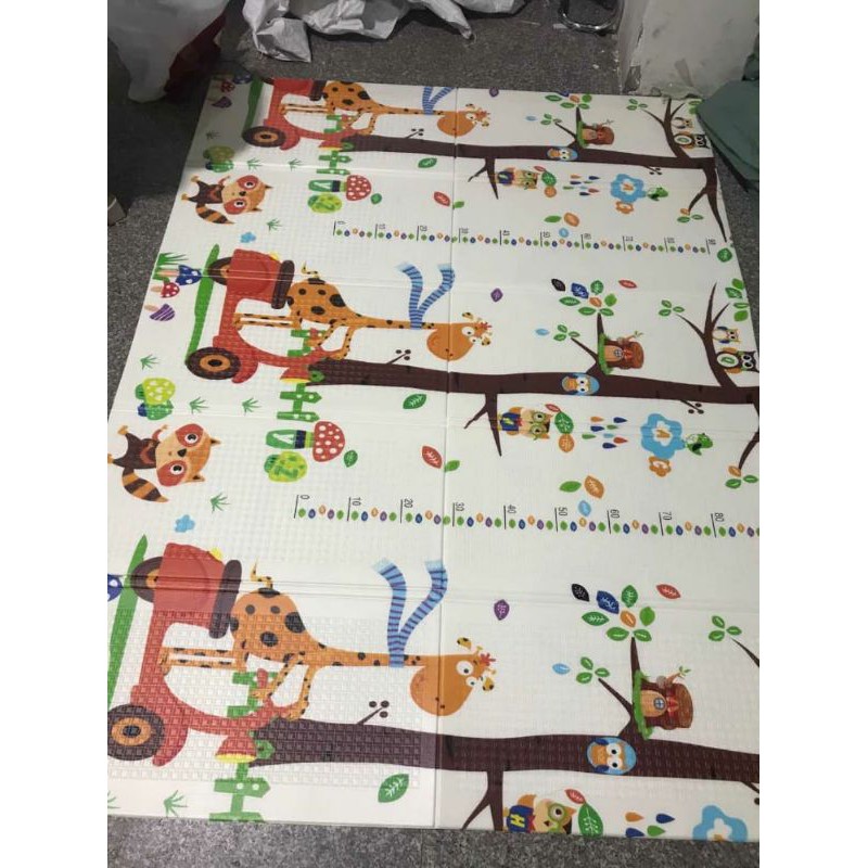 MATRAS PLAYMAT TIKAR BUSA LIPAT / TIKAR POLIFOAM TEBAL BERMOTIF 2 IN 1 (BOLAK BALIK)