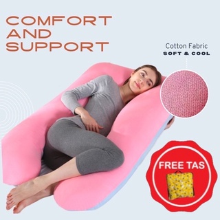 Image of FREE TAS - Bantal Ibu Hamil /Maternity pillow size120x80 bantal ibu hamil tidur lebih nyaman