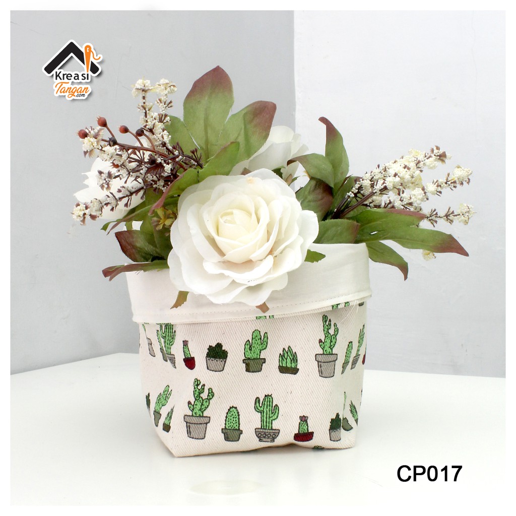 COVER POT TEMPAT PENYIMPANAN MOTIF MINIMALIS AESTHETIC CP017